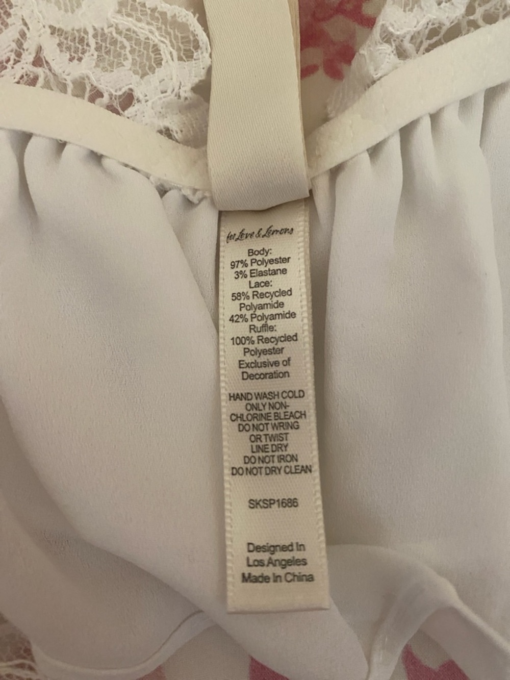 NWT For Love And Lemons White Butterfly Lace Bra Top and Panties Set - Picture 8 of 13